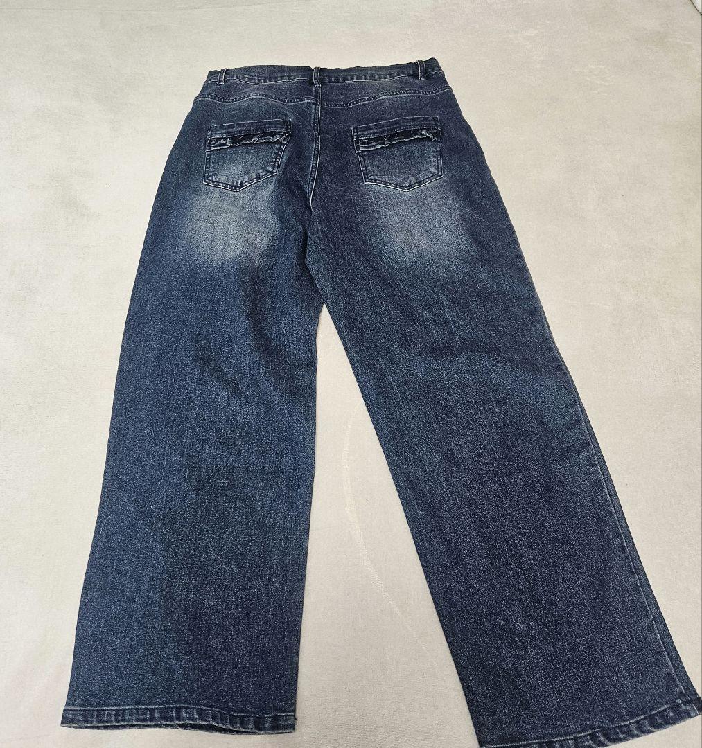 新品 アンドラブクローゼット　パール付 デニムパンツ