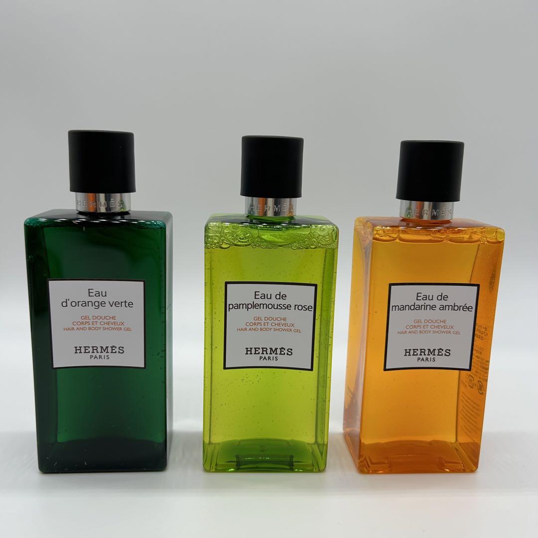 HERMES エルメス ヘア＆ボディーシャワージェル 3本セット