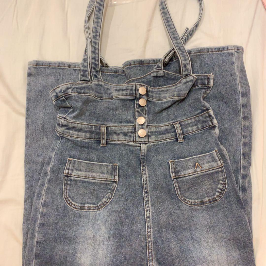 Heart hip denim allinone andmary S ④ - メルカリ