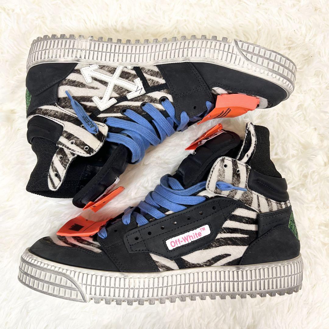 オフホワイト スニーカー 19FW COURT 3.0 26cm タグ付 ゼブラ