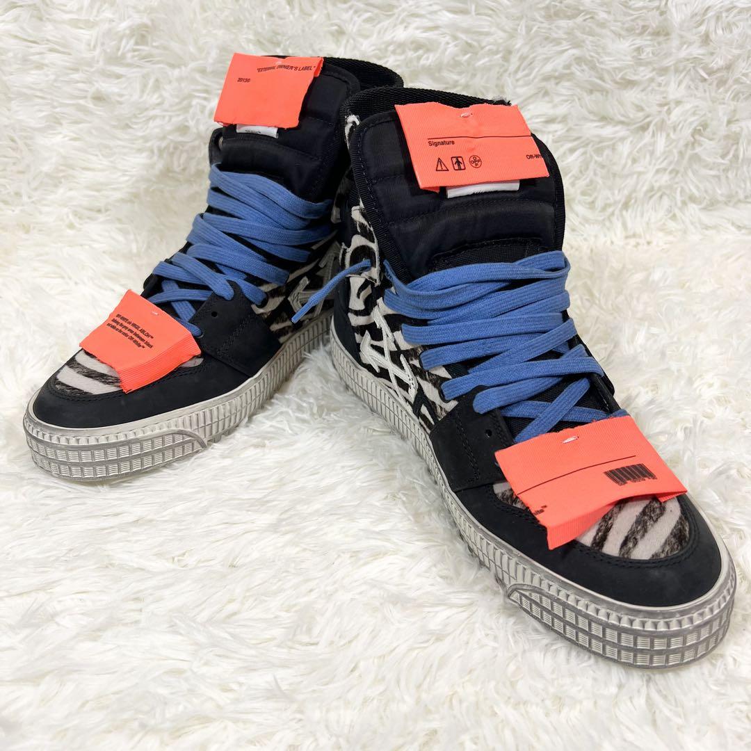 オフホワイト スニーカー 19FW COURT 3.0 26cm タグ付 ゼブラ