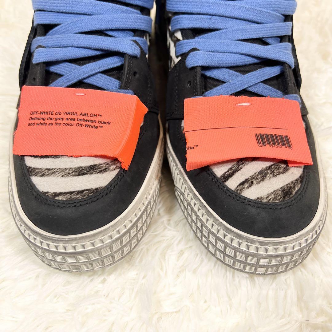 オフホワイト スニーカー 19FW COURT 3.0 26cm タグ付 ゼブラ