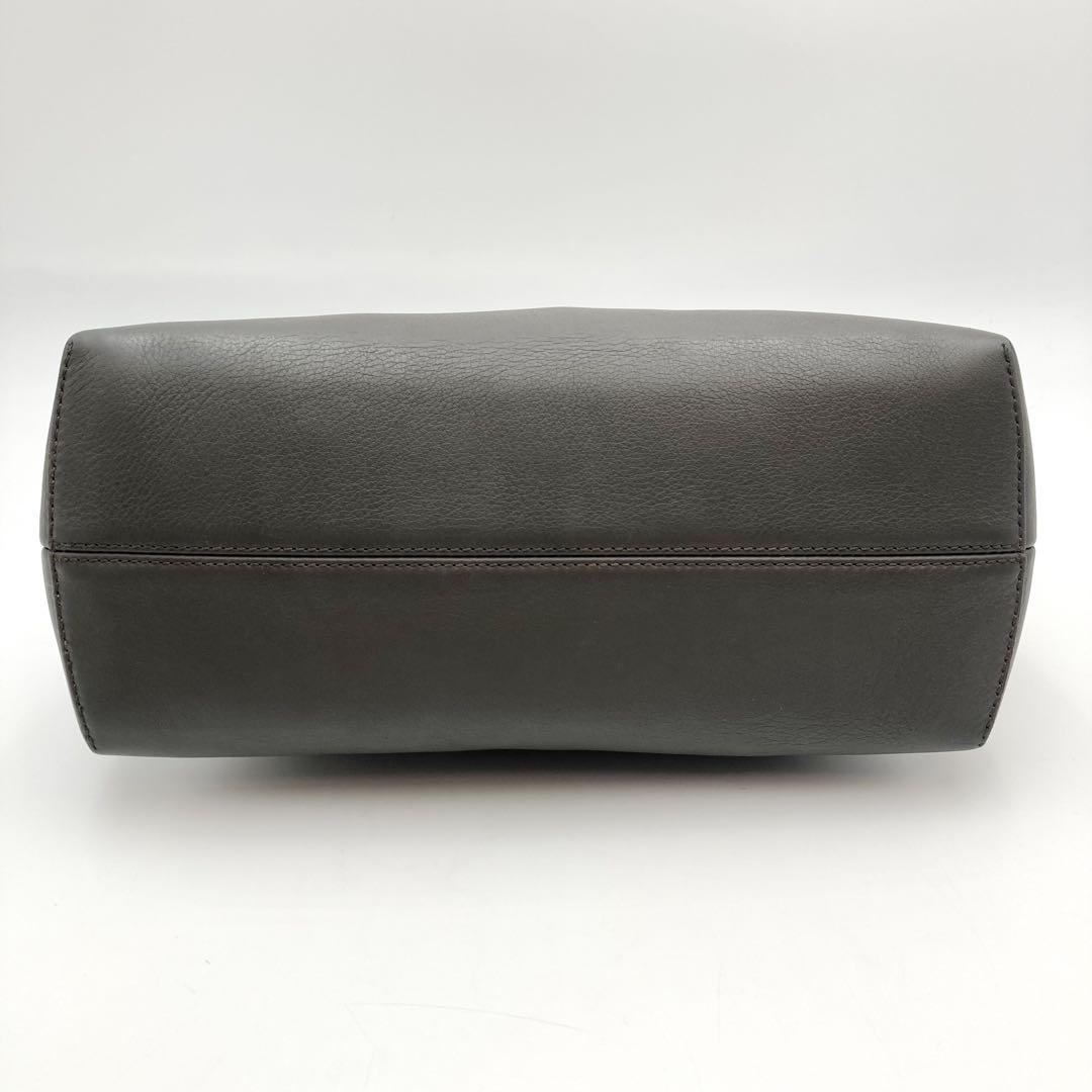 M✨ FENDI バイザウェイ ミディアム バッグ 本革 2way グレー