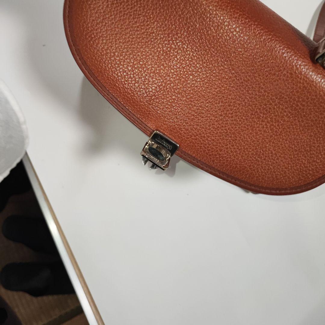 バーバリー ショルダーバッグ ノバチェック 2way オールレザー 茶 かわいい バーバリー ショルダーバッグ ノバチェック 2way オールレザー