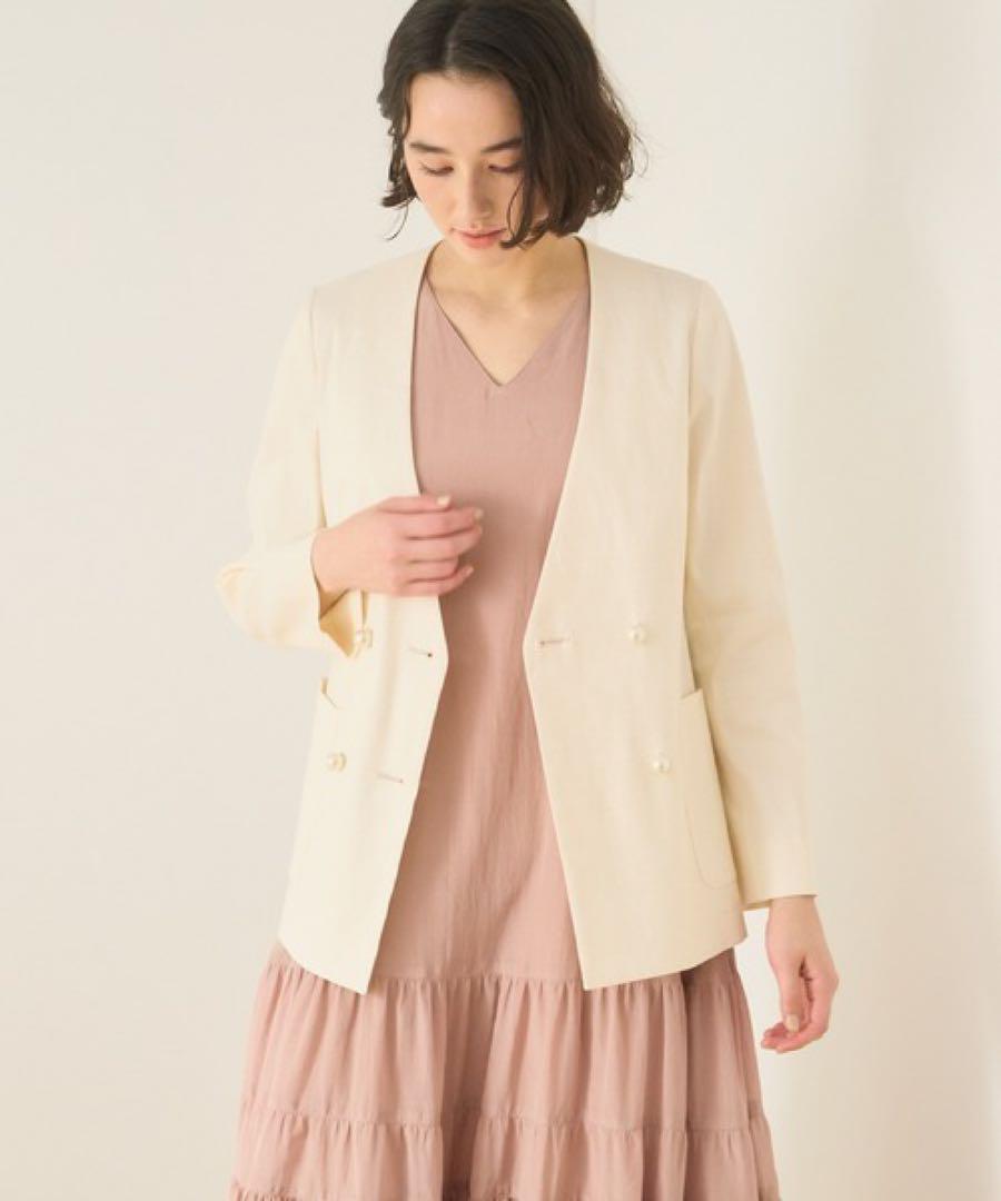 【275】新品　現行品　アナイ　リネンオックスダブル　ジャケット
