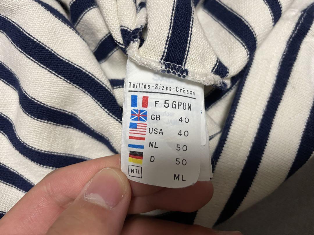 SAINT JAMES エルボーパッチ ボーダーバス クシャツ フランス製5