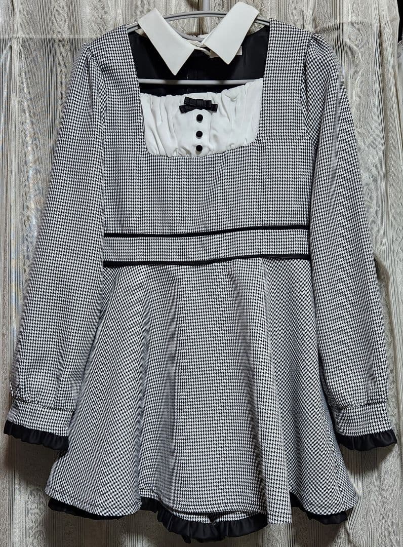 evelyn チョーカーレザーロンパース ブラック 千鳥 evelyn チョーカーレザーロンパース ブラック 千鳥