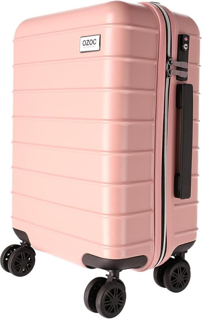 OZOC スーツケース 機内持ち込み レディース 28L ジェレナ ピンク S