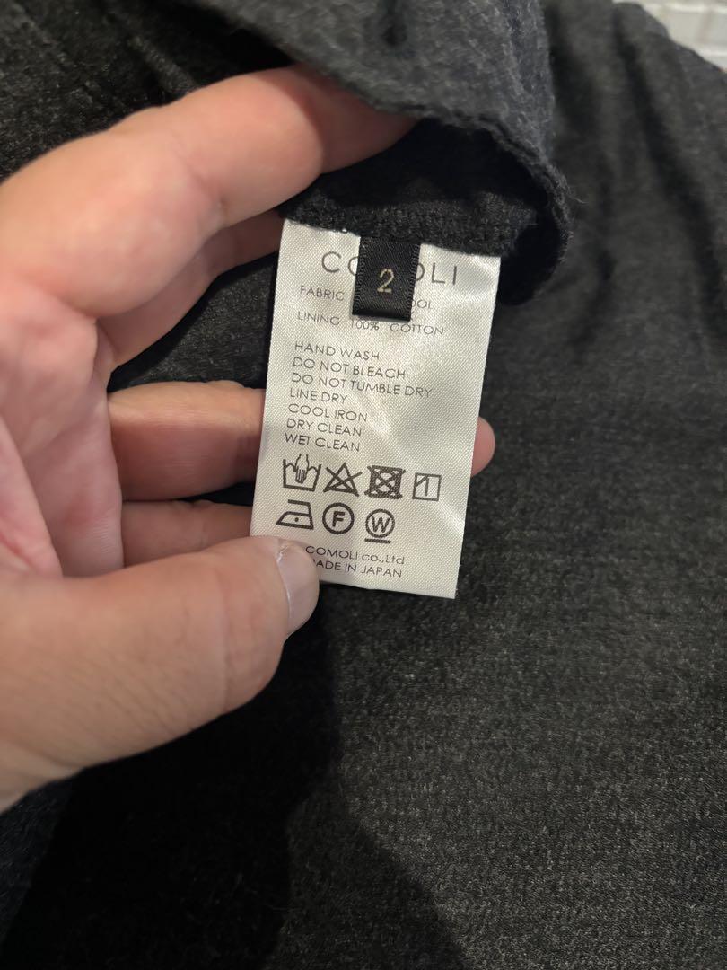COMOLI コモリ 21AW ウールシルク セットアップ チャコール 2