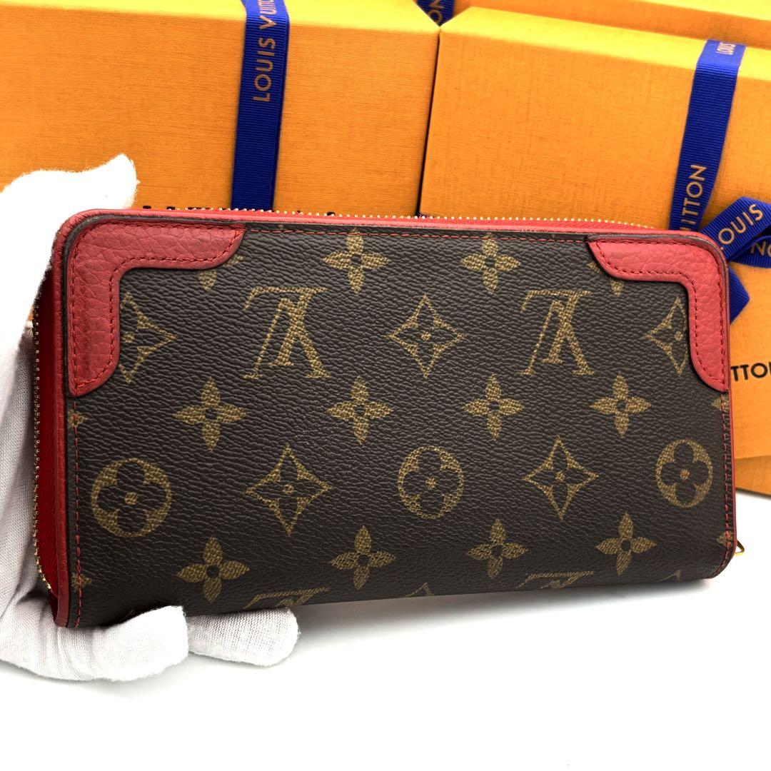 【美品】ルイヴィトン　長財布　ジッピーウォレット　レティーロ　モノグラム　赤 楽天市場】【未使用】 ルイヴィトン 長財布 ジッピーウォレット