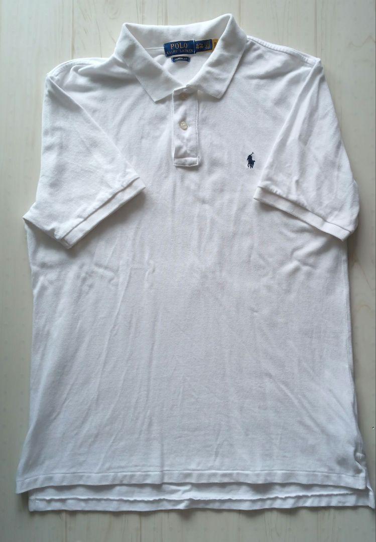 POLO RALPH LAUREN ホワイトポロシャツ XL Polo by Ralph Lauren ポロシャツ XL ホワイト コットン - メルカリ