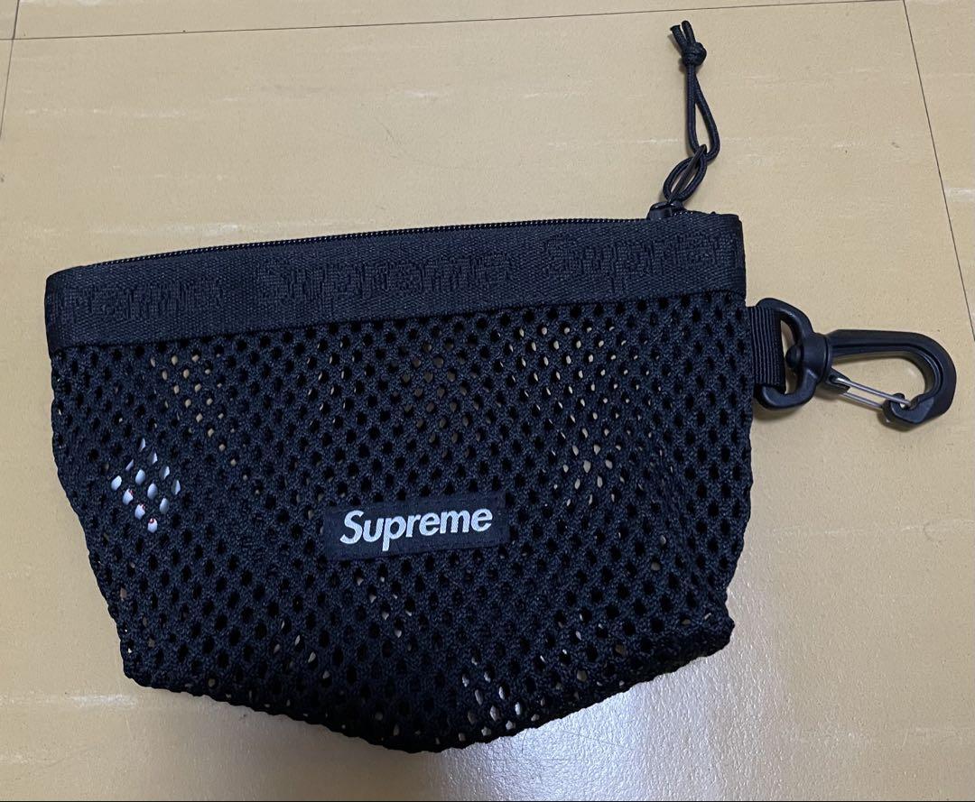 25ss Supreme Mesh Mini Pouch 黒　新品未使用