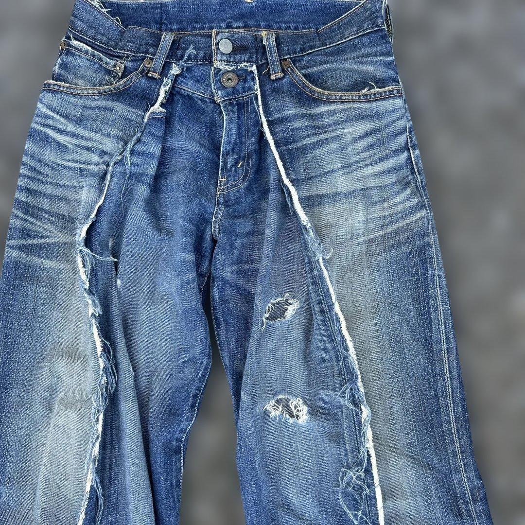 levis フレアリメイクデニム ドッキング ダメージ 再構築 levis フレアリメイクデニム ドッキング ダメージ 再構築