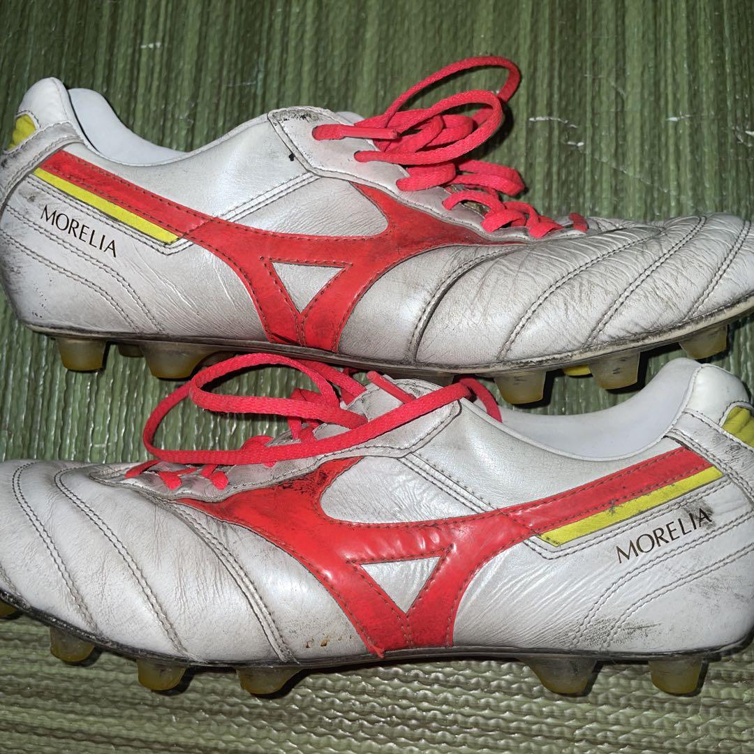 Mizuno Morelia スパイクシューズ グレー/レッド