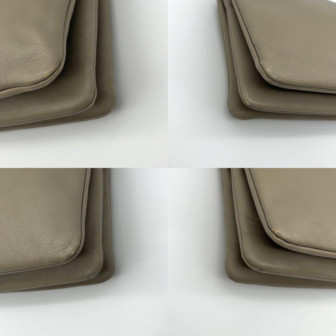 CELINE】ショルダーバッグ トリオ スモール ゴールド金具 ベージュ