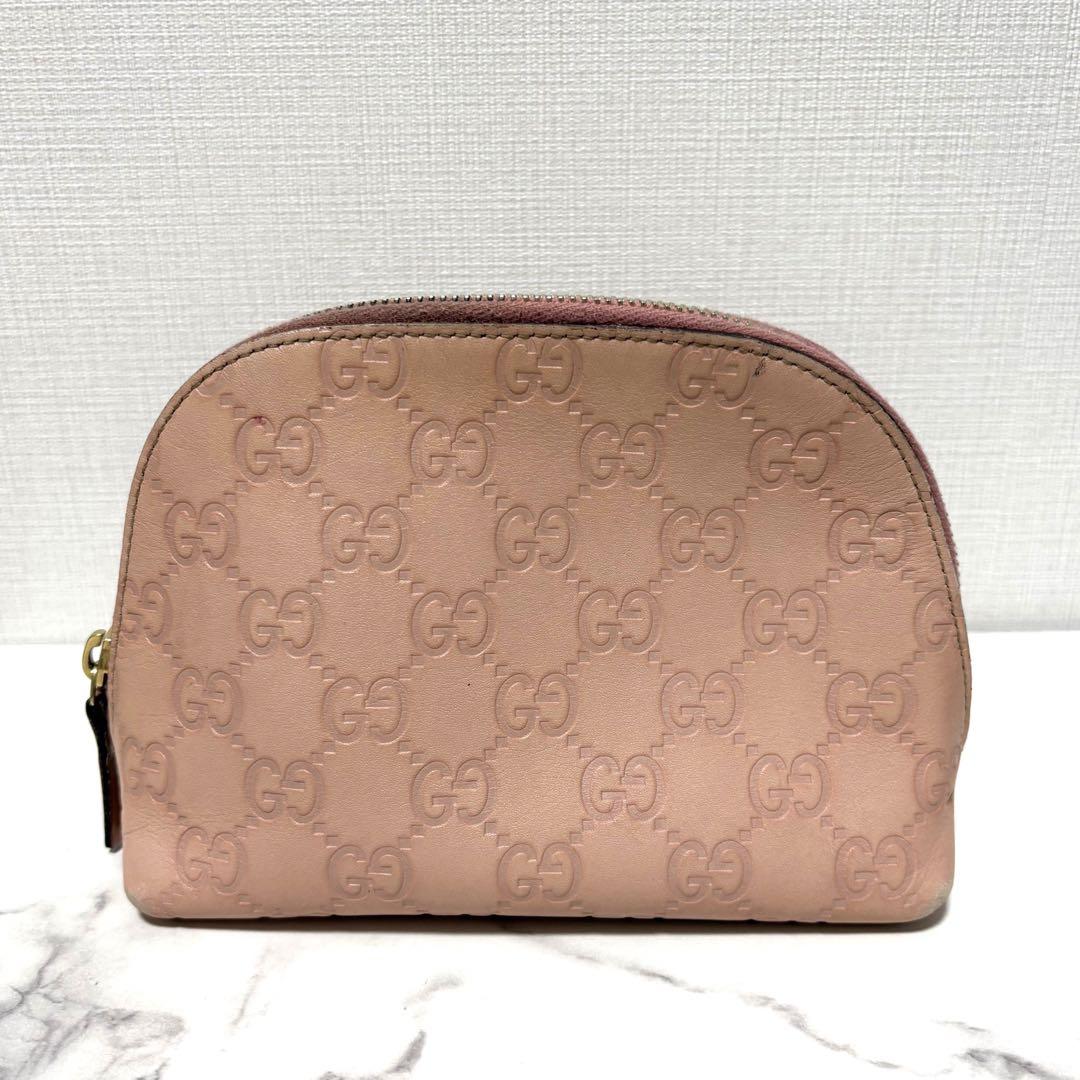 グッチ　GUCCI 化粧ポーチ　GGマーモント　ピンク