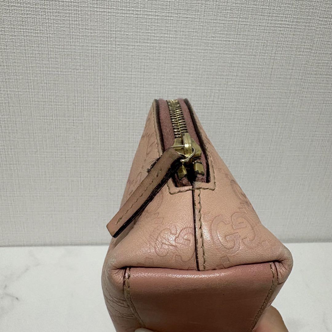 グッチ　GUCCI 化粧ポーチ　GGマーモント　ピンク