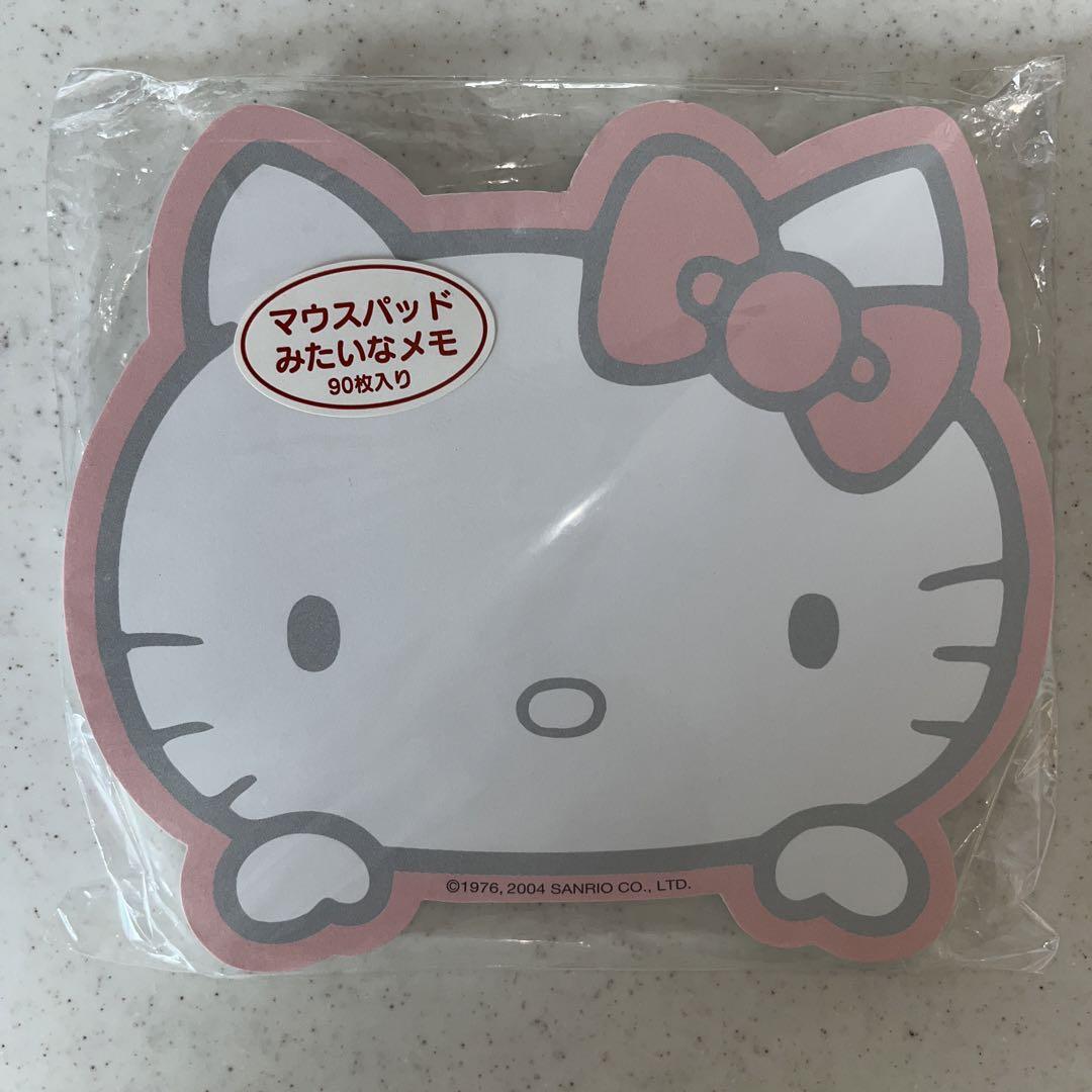 希少価値高め⭐︎ハローキティ卓上メモ帳⭐︎マウスパッドみたいなメモ