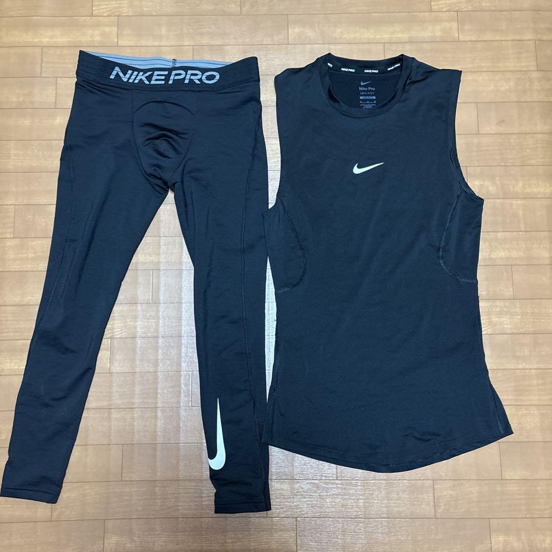 Nike Pro DRI-FITタンクトップ＆タイツセット M