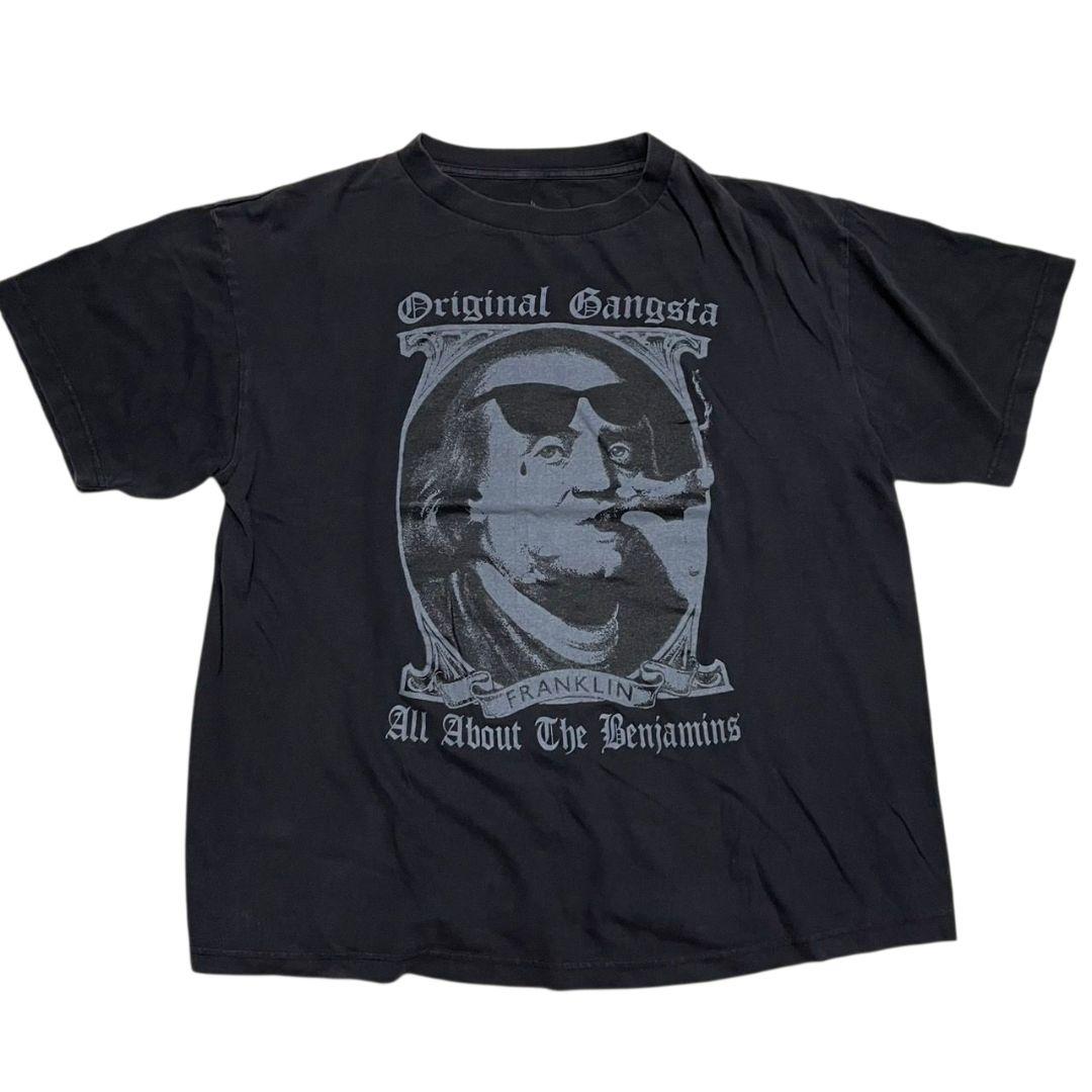 限定コラボ  ベンジャミン フランクリン Tシャツ - ブラック