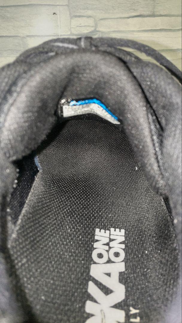 HOKAONEONE BONDI7WIDEブラックメッシュスニーカー24cm厚底