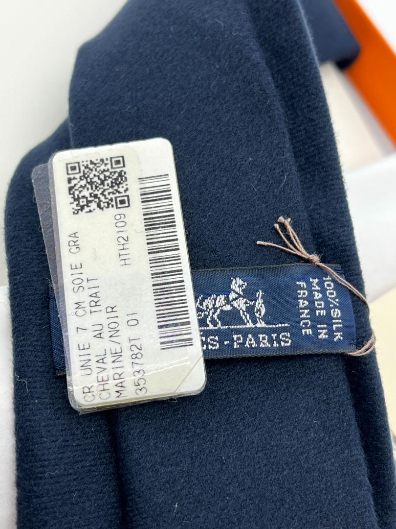 衝撃特価 新品未使用 エルメス ネクタイ カシミヤ Cheval au Trait tie 小物