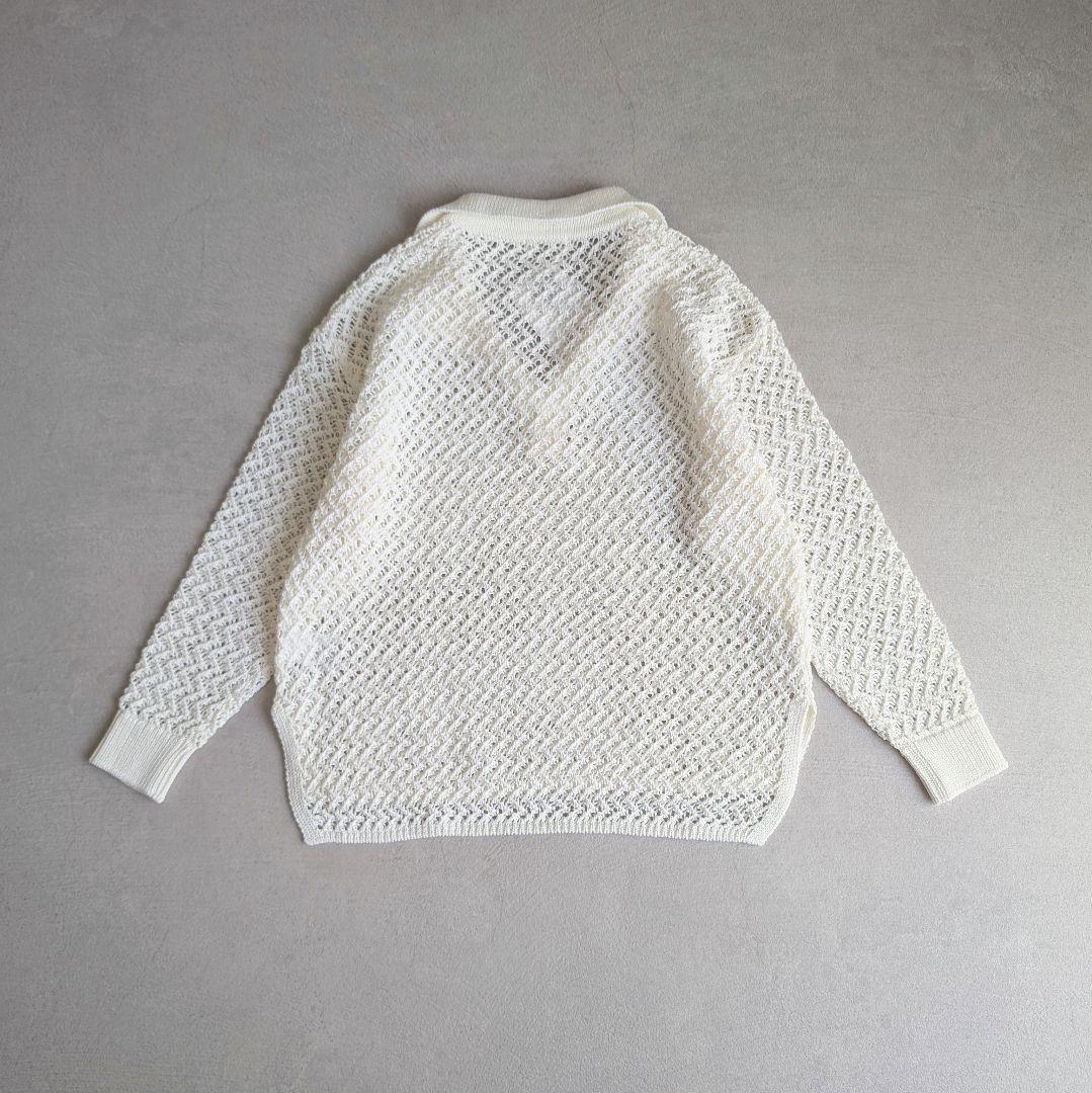 MACPHEE メッシュコットン スキッパープルオーバー トゥモローランド