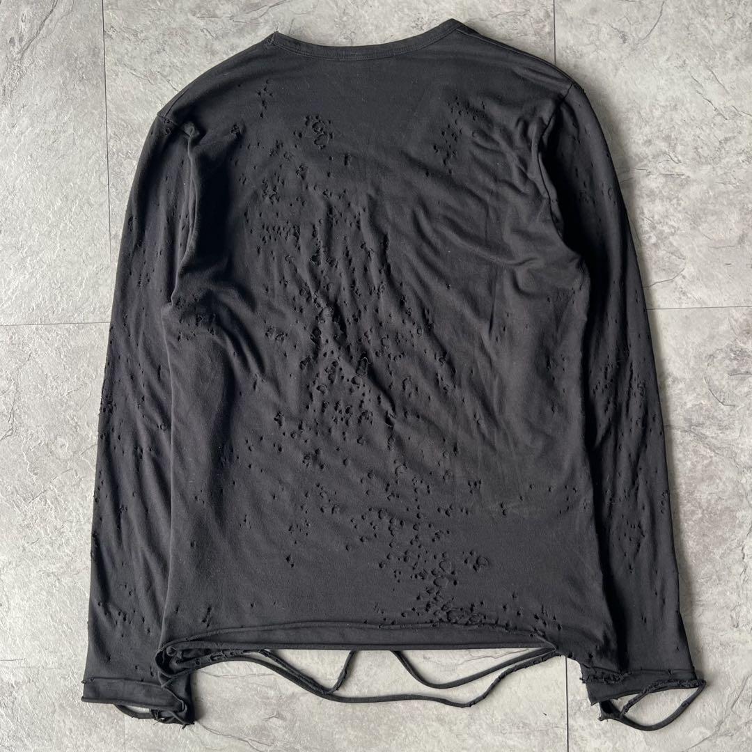 トップス \"Shellac\"Damage Layered l/s
