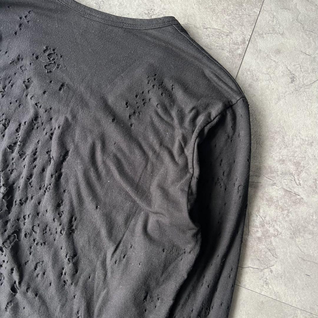 トップス \"Shellac\"Damage Layered l/s
