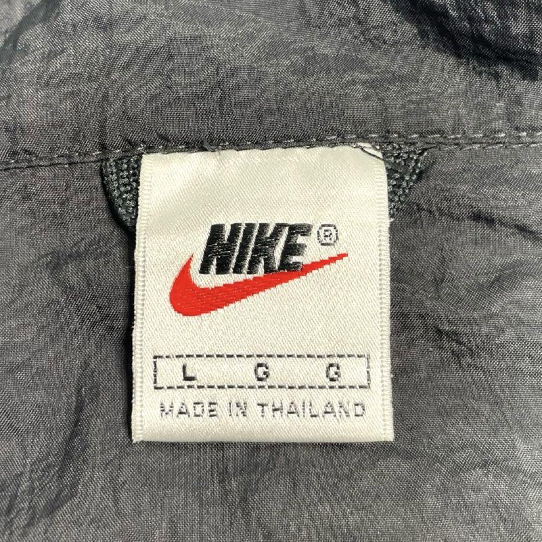 90s nike ナイキ ナイロンジャケット プルオーバー 両面刺繍