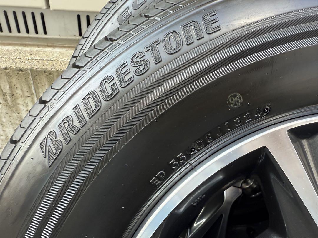 新車外し ハイエース 送料込み 195/80R15 ブリヂストン4本純正アルミ