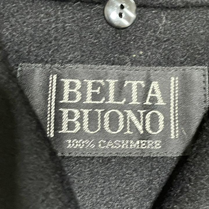 特価低価 ✨美品✨BELTA カシミヤ100% ブラック L相当 FUgeM-m39938146802 BUONO ロングコート 格安得価