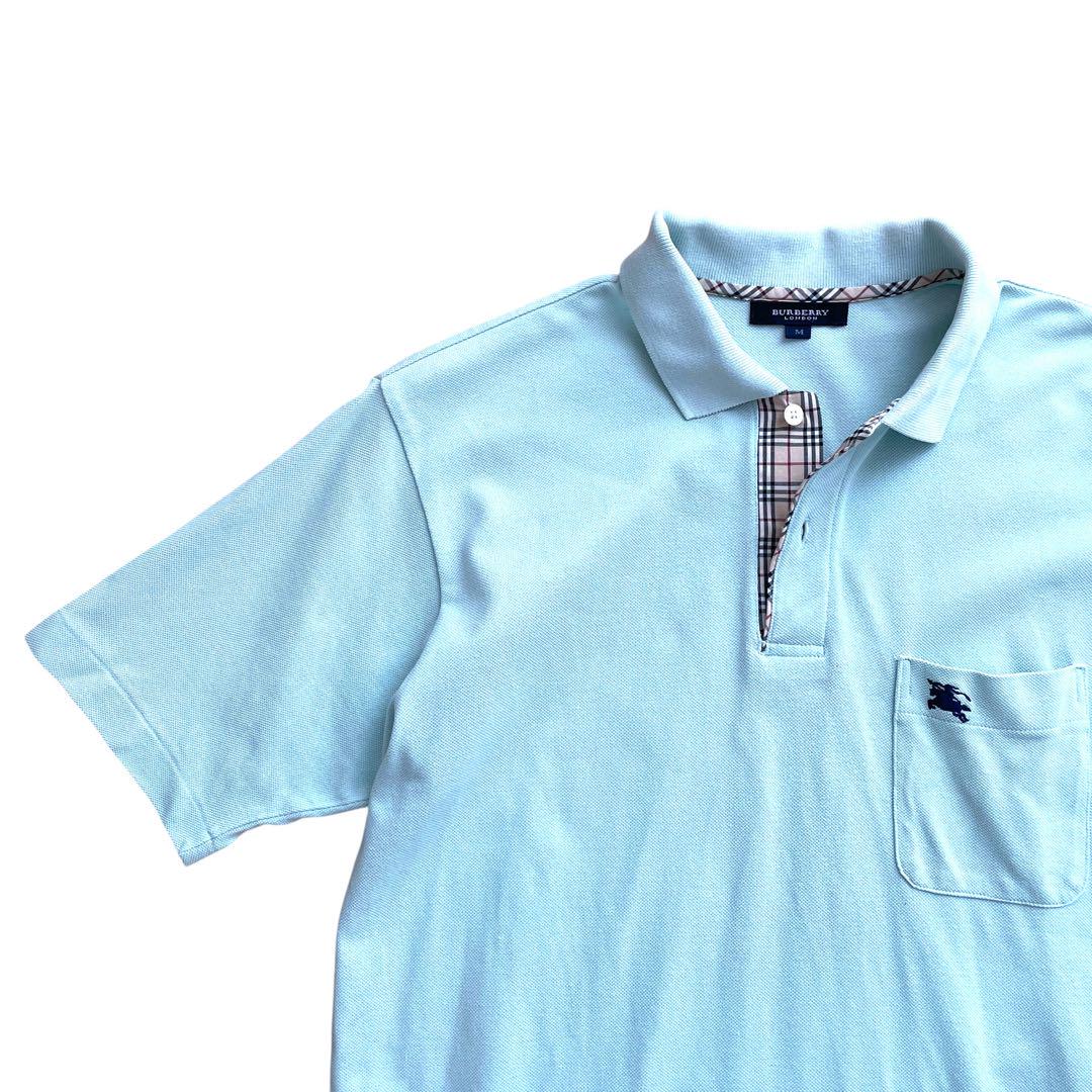美品 希少カラー Burberry London ポロシャツ 半袖 size M