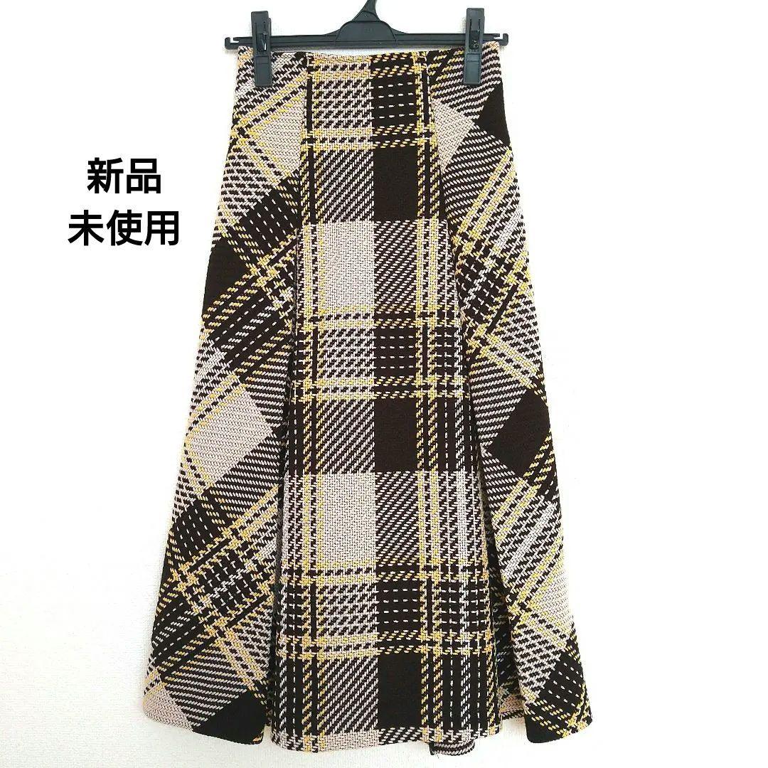 新品　未使用　SNIDEL　ロービンチェックスカート