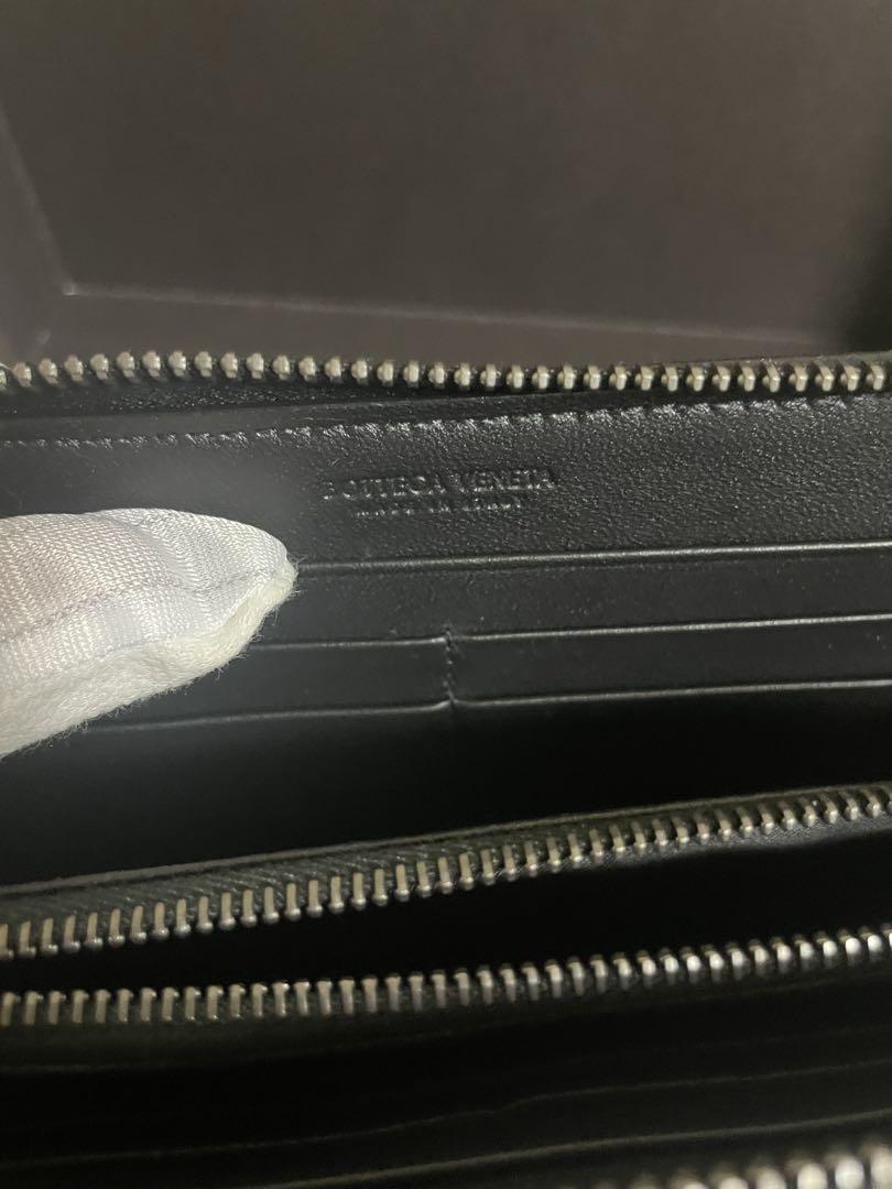 Bottega Veneta ブラックレザー長財布