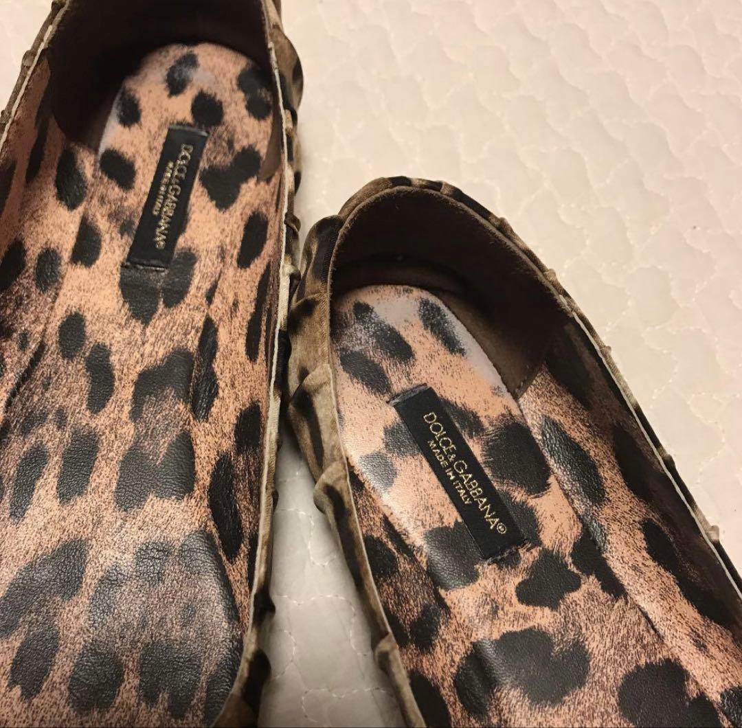 ドルチェ&ガッバーナ☆ヒョウ柄フラットシューズサイズ38 ドルチェ&ガッバーナ☆ヒョウ柄フラットシューズサイズ38