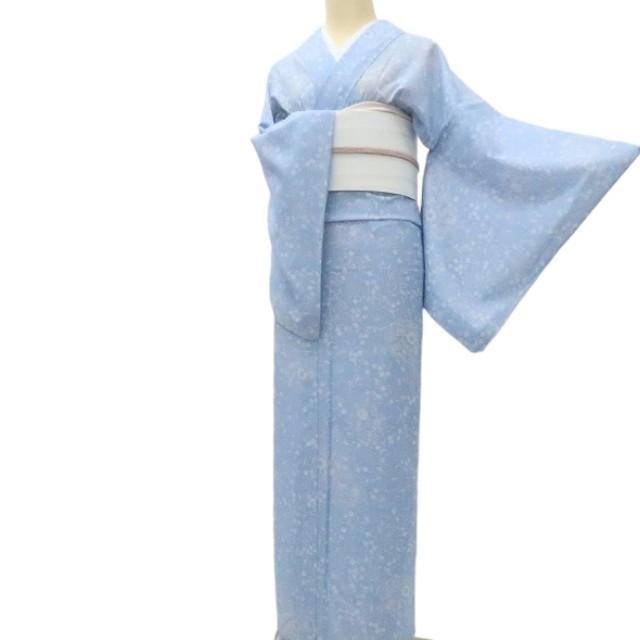 Y3175◇洗える夏着物 さんび謹製 絽 誂えポリエステル 手縫い