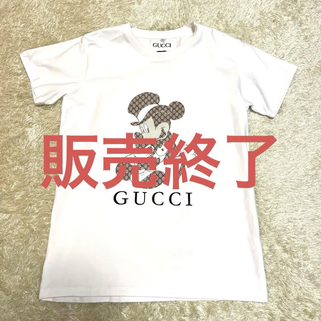 グッチ ディズニー コラボTシャツ 白色 Mサイズ