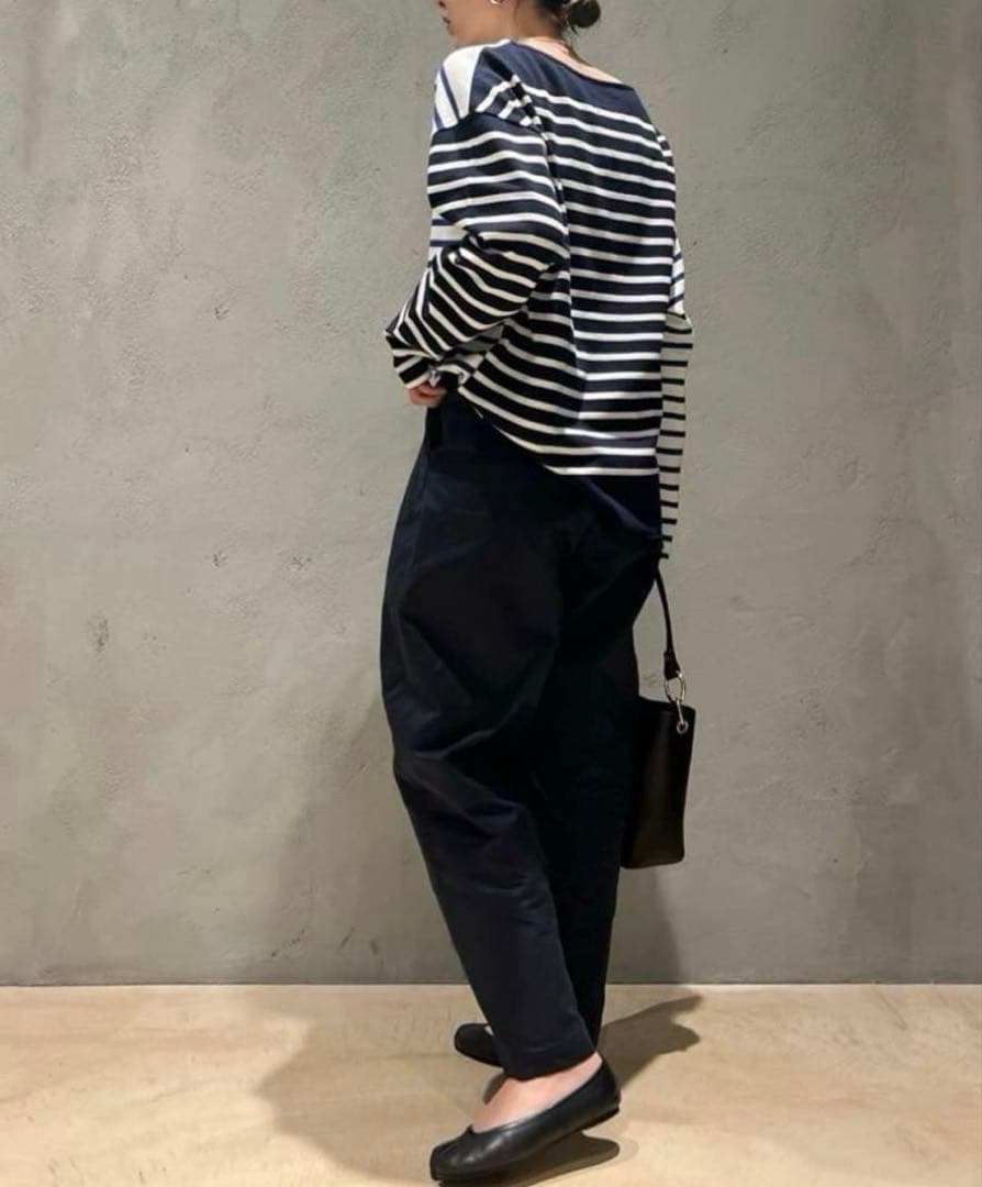 Curensology INSCRIREボーダープリントプルオーバー