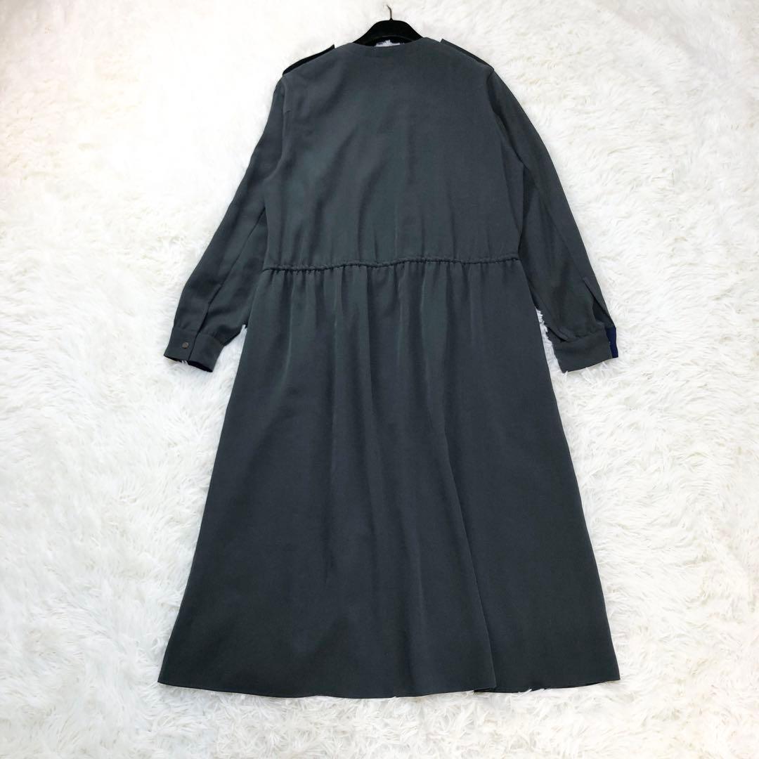 美品　Paul Smith　ポールスミス　ロングワンピース 40サイズ　M ポールスミス*40*ロングワンピース*PS Paul Smith*グレー*長袖