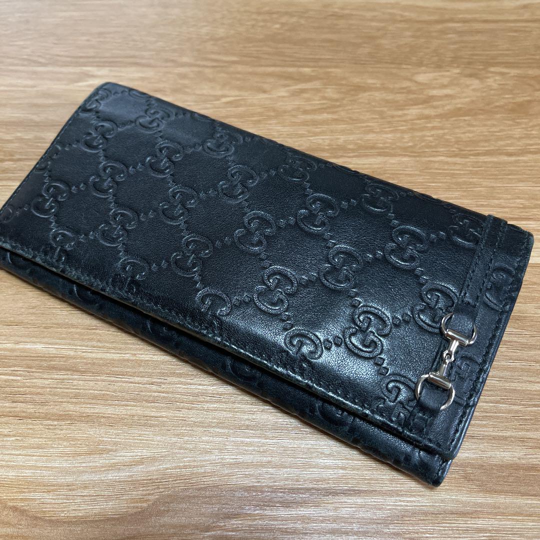 れはありまⅢ 最終値下げ シマレザーホースビット 黒 HNUdq-m39947319991 GUCCI 長財布 ≦カテゴリー