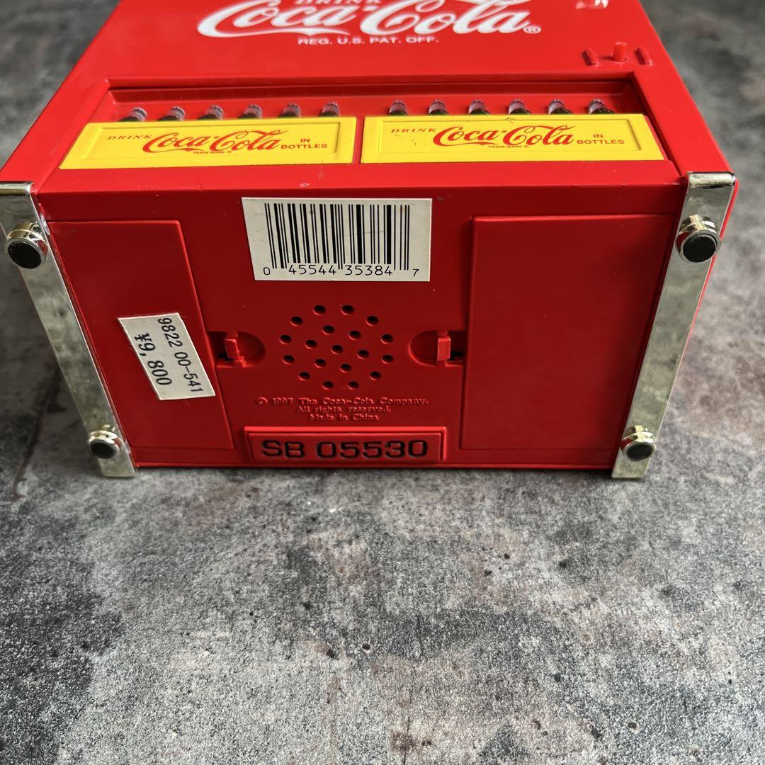 [匿名配送]コカコーラ ピンボール コインバンク 貯金箱 ほぼ新品「コカコーラ ピンボールマシン型ミュージック貯金箱