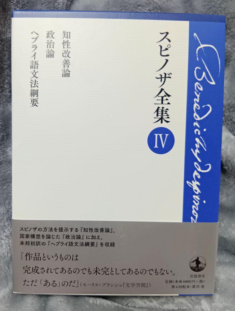第Ⅳ巻 知性改善論 政治論 ヘブライ語文法綱要　スピノザ全集　4