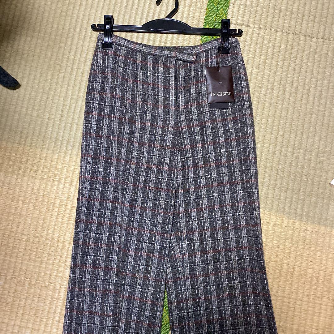 無料発送 チェックパンツ ワイドパンツ パンツ