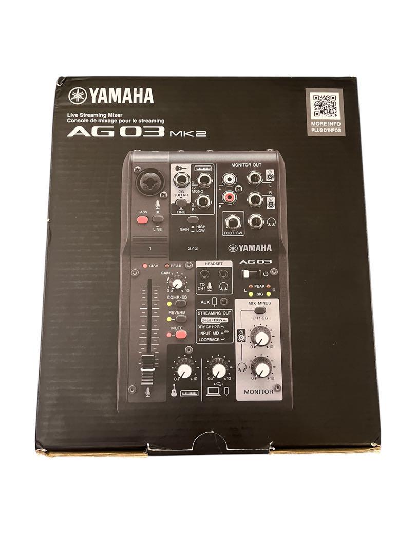 YAMAHA AG03MK2 オーディオミキサージャンク品　箱、ケーブル、説明書