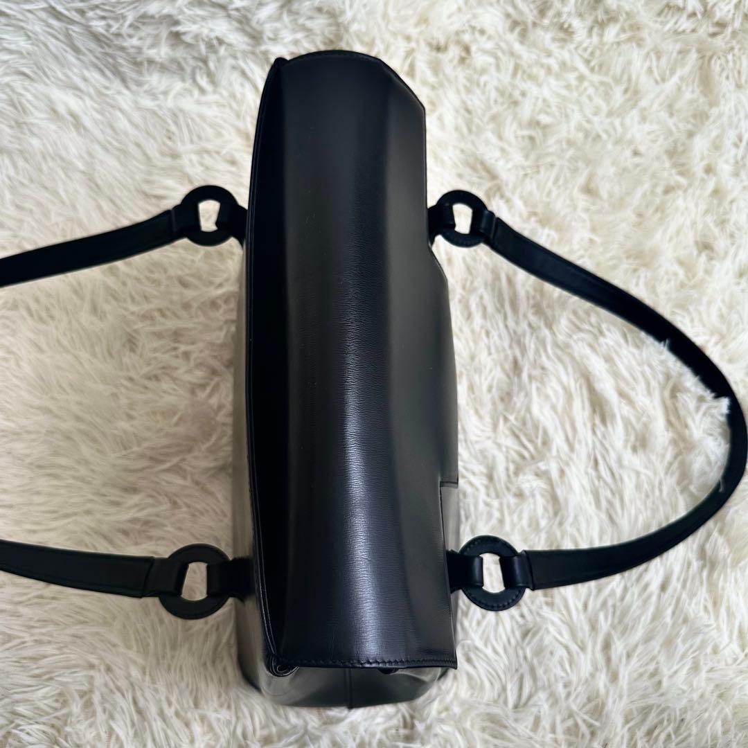 【美品】ハマノ 皮革工藝 レザー ハンドバッグ ソフィリア 廃盤品 ブラック 【美品】ハマノ 皮革工藝 レザー ハンドバッグ ソフィリア 廃盤品 ブラック