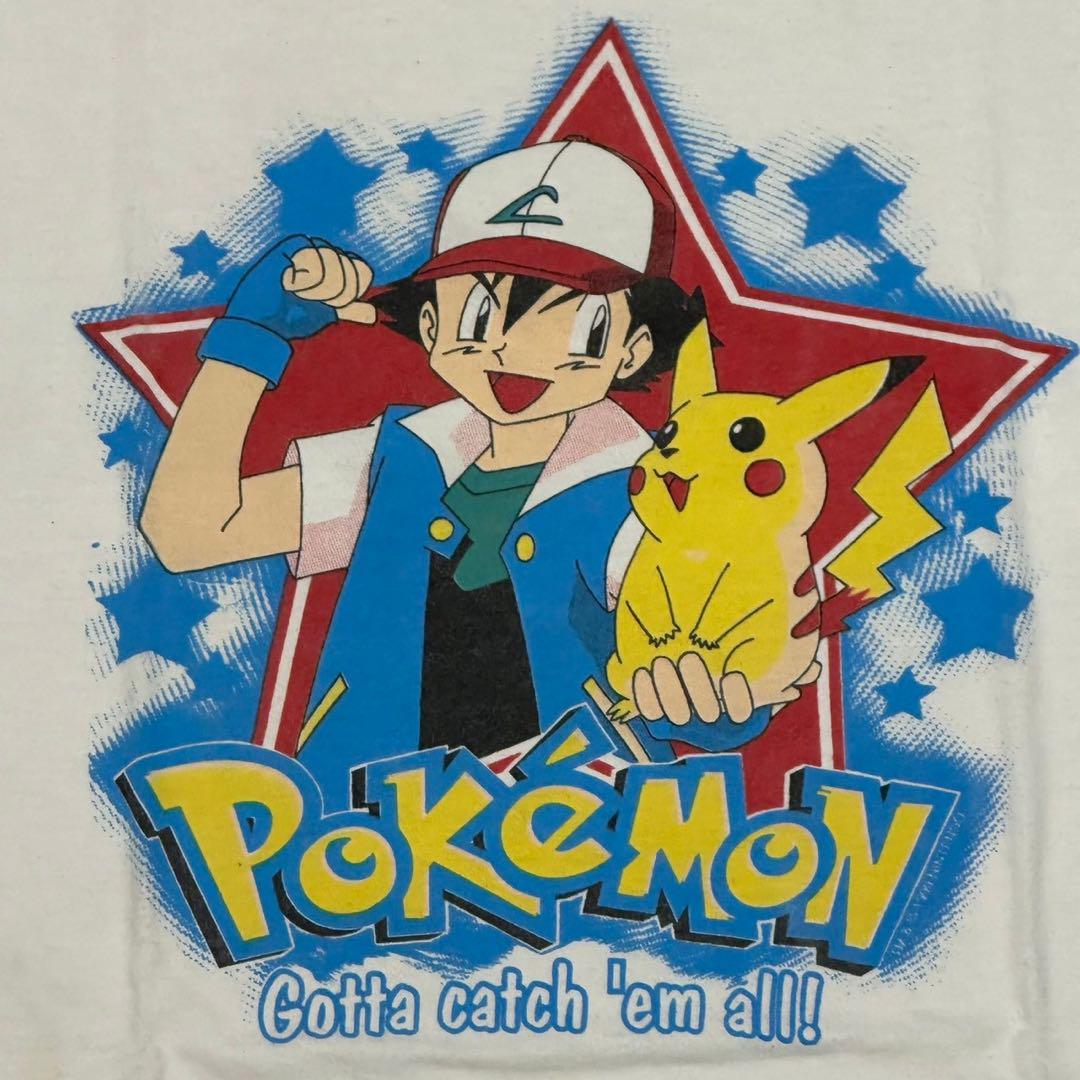 アニメT 90s ポケモン Lサイズ Tシャツ ビンテージ 古着 激レア 白