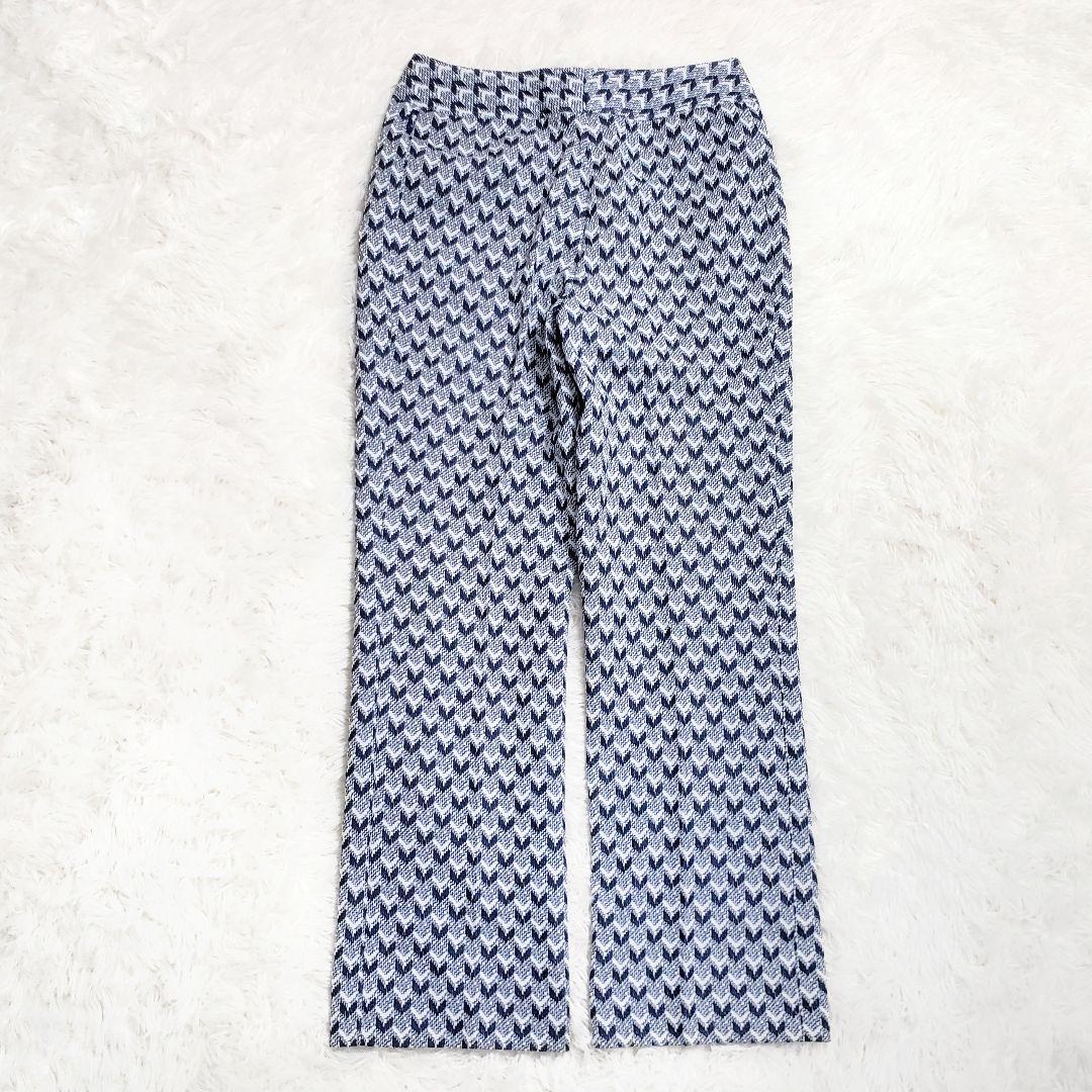 タグ付き✨未使用品 FUKUZO 総柄ストレッチパンツ ウォッシャブル XL