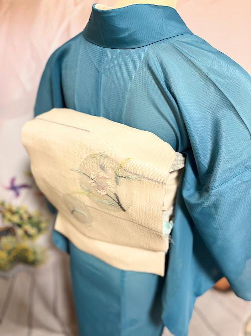 美品、夏用着物4点と帯3点、帯揚げ2点、帯締め2点のお得セット　ケロ子様用