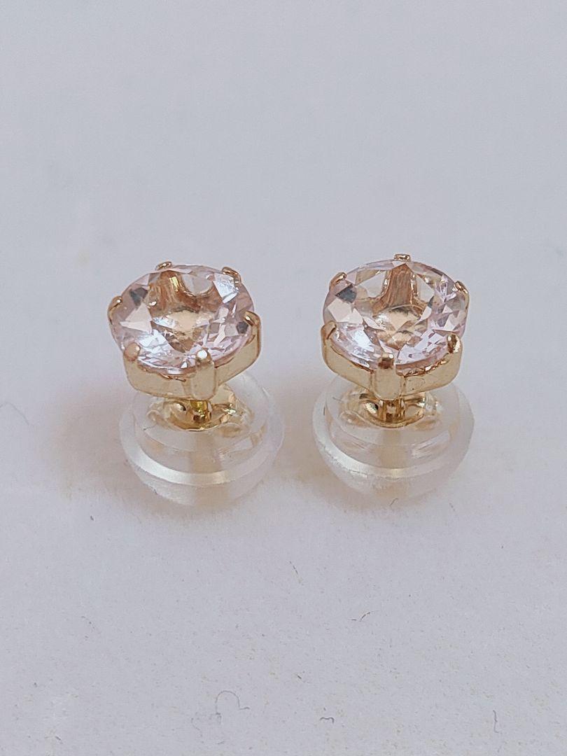未使用品 k18 モルガナイト ピアス | www.batiluxafrica.com